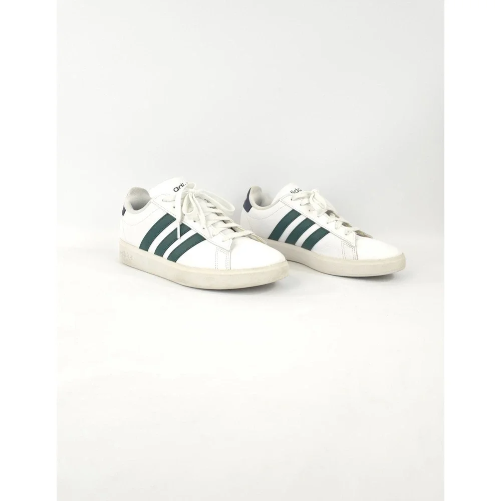 Adidas Grand Court 2.0 (JR2224) Cloudform Shoes White Green Mens Size 8